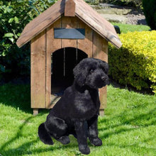 Load image into Gallery viewer, Realistic Sitting Black Labrador Stuffed Animal Plush Toy-Stuffed Animals-Black Labrador, Home Decor, Labrador, Stuffed Animal-3