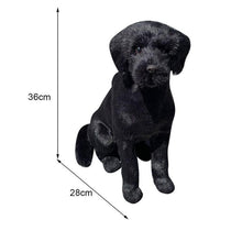 Load image into Gallery viewer, Realistic Sitting Black Labrador Stuffed Animal Plush Toy-Stuffed Animals-Black Labrador, Home Decor, Labrador, Stuffed Animal-9