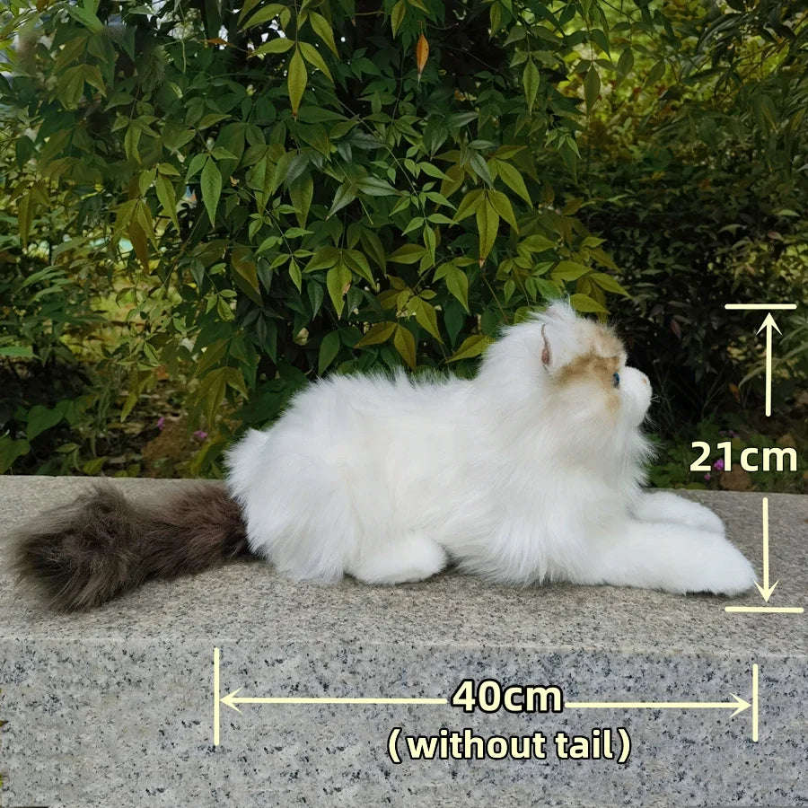 Realistic Sitting Blue Eyed Ragdoll Cat Stuffed Animal Plush Toy-Cats-Cat Memorial Gifts,Ragdoll Cat,Stuffed Animal-6