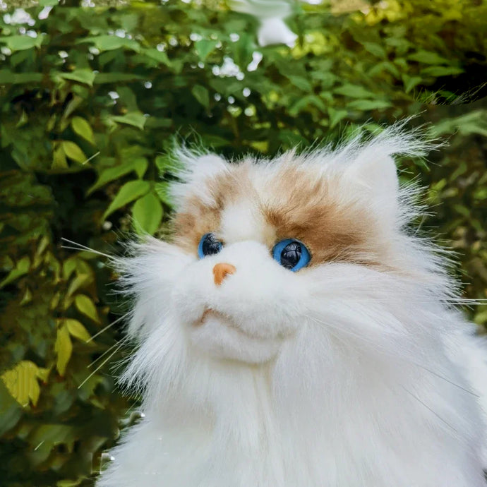 Realistic Sitting Blue Eyed Ragdoll Cat Stuffed Animal Plush Toy-Cats-Cat Memorial Gifts,Ragdoll Cat,Stuffed Animal-1