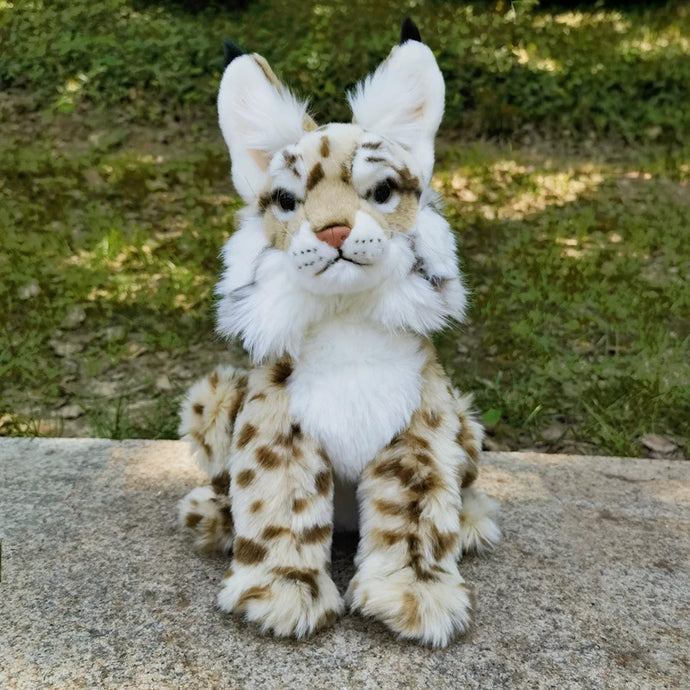 Realistic Sitting Lynx Stuffed Animal Plush Toy-Cats-Cat Memorial Gifts,Lynx Cat,Stuffed Animal-1