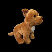 Load image into Gallery viewer, Realistic Sitting Red Pit Bull Stuffed Animal Plush Toy-As-shown-28cm-1