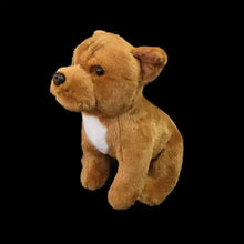 Load image into Gallery viewer, Realistic Sitting Red Pit Bull Stuffed Animal Plush Toy-3