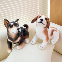 Load image into Gallery viewer, Realistic Sitting Small Black and Tan Shiba Inu Stuffed Animal Plush Toys-13