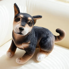 Load image into Gallery viewer, Realistic Sitting Small Black and Tan Shiba Inu Stuffed Animal Plush Toys-Stuffed Animals-Dog Memorial Gifts,Shiba Inu,Stuffed Animal-2