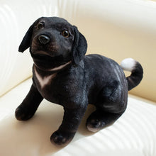 Load image into Gallery viewer, Realistic Sitting Small Black Labrador Stuffed Animal Plush Toys-2