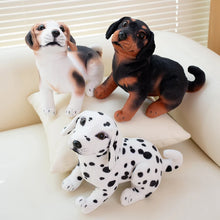 Load image into Gallery viewer, Realistic Sitting Small Black Tan Dachshund Stuffed Animal Plush Toys-12