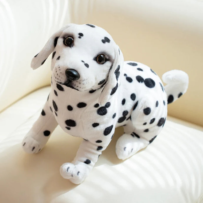 Realistic Sitting Small Dalmatian Stuffed Animal Plush Toys-Stuffed Animals-Dalmatian,Dog Memorial Gifts,Stuffed Animal-1