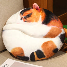 Load image into Gallery viewer, Realistic Sleeping Calico Cat Pillow - Cosy Curled-Up Cutie-Home Decor-Calico Cat,Home Decor,Pillows,Stuffed Animal-6