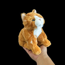 Load image into Gallery viewer, Realistic Small Orange Tabby and White Cat Stuffed Animal Plush Toy-Stuffed Animals-Cats,Orange and White Cat,Stuffed Animal,Tabby Cat-2
