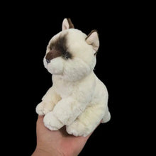 Load image into Gallery viewer, Realistic Small Siamese Cat Stuffed Animal Plush Toy-3