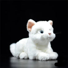Load image into Gallery viewer, Realistic Soft Furry White Cat Plush Toy Stuffed Animal-2