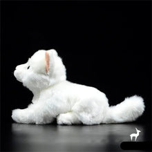 Load image into Gallery viewer, Realistic Soft Furry White Cat Plush Toy Stuffed Animal-3
