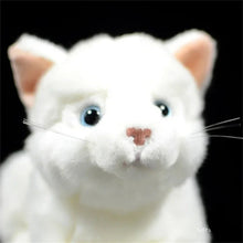 Load image into Gallery viewer, Realistic Soft Furry White Cat Plush Toy Stuffed Animal-1