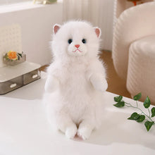 Load image into Gallery viewer, Realistic White Cat Plush Toy - Fluffy Sitting Cat Stuffed Animal-Stuffed Animals-Generic-16" (40 cm)-iLoveMy.Pet