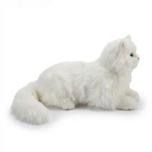 Load image into Gallery viewer, Realistic White Cat Stuffed Animal Plush Toy with Blue Eyes-6