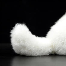 Load image into Gallery viewer, Realistic White German Shepherd Stuffed Animal - Soft Furry Sitting Dog Plush Toy-14