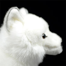 Load image into Gallery viewer, Realistic White German Shepherd Stuffed Animal - Soft Furry Sitting Dog Plush Toy-15