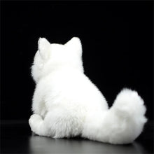 Load image into Gallery viewer, Realistic White German Shepherd Stuffed Animal - Soft Furry Sitting Dog Plush Toy-143