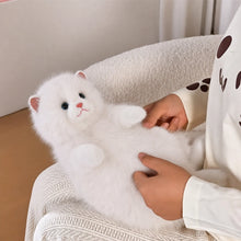 Load image into Gallery viewer, Realistic White Persian Cat Plush Toy - Fluffy Sitting Cat Stuffed Animal-Stuffed Animals-Cat Memorial Gifts,Cats,Persian Cat,Stuffed Animal,White Cat-2