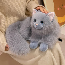 Load image into Gallery viewer, Realistic White Turkish Angora Cat Plush Toy - Fluffy-Tail Charmer-Stuffed Animals-Cat Memorial Gifts,Cats,Stuffed Animal,Turkish Angora-14