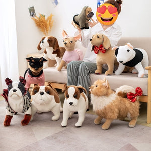 Red Bow-Tie Labrador Stuffed Animal Plush Toys-Soft Toy-Dogs, Home Decor, Labrador, Stuffed Animal-6
