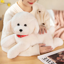 Load image into Gallery viewer, Red Collar Bichon Frise Stuffed Animal Plush Toys-3