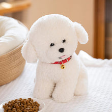 Load image into Gallery viewer, Red Collar Bichon Frise Stuffed Animal Plush Toys-4