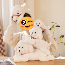 Load image into Gallery viewer, Red Collar Bichon Frise Stuffed Animal Plush Toys-9