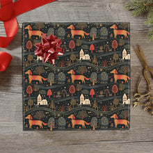 Load image into Gallery viewer, Red Dachshund Countryside Holiday Christmas Gift Wrapping Paper - 2 Rolls-Christmas Ornament-Christmas,Dachshund,Wrapping Paper-1