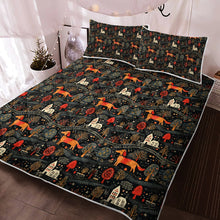 Load image into Gallery viewer, Red Dachshund Countryside Holiday Quilt Blanket Bedding Set-Bedding-Bedding, Blankets, Christmas, Dachshund, Home Decor-3