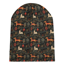 Load image into Gallery viewer, Red Dachshund Countryside Holiday Warm Christmas Beanie-Accessories-Accessories, Christmas, Dachshund, Dog Mom Gifts, Hats-ONE SIZE-7