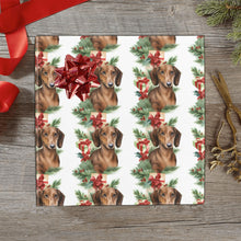 Load image into Gallery viewer, Red Dachshund Holiday Charm Christmas Gift Wrapping Paper - 2 Rolls-Christmas Ornament-Christmas,Dachshund,Wrapping Paper-4