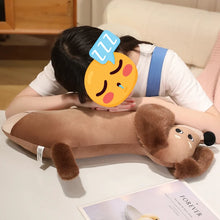 Load image into Gallery viewer, Chocolate / Red Dachshund Body Pillow Plush Toy - Permanent Couch Buddy-Home Decor-Dachshund,Dog Memorial Gifts,Home Decor,Pillows,Stuffed Animal-5
