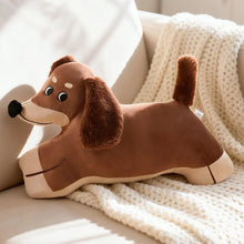 Load image into Gallery viewer, Red Dachshund Plush - Button-Nosed Bolster Buddy-la-52cm-1