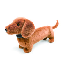 Load image into Gallery viewer, Plush dachshund toy on a white background