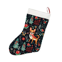 Load image into Gallery viewer, Red / Fawn and White Chihuahua Christmas Elegance Blanket Christmas Stocking-Christmas Ornament-Chihuahua, Christmas, Home Decor-26X42CM-White-1
