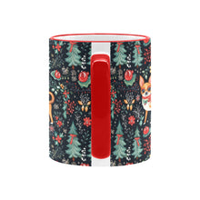 Load image into Gallery viewer, Red / Fawn and White Chihuahua Christmas Elegance Blanket Mug-6