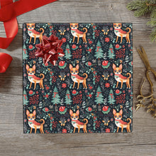 Load image into Gallery viewer, Red / Fawn and White Chihuahua Christmas Gift Wrapping Paper - 2 Rolls-Christmas Ornament-Chihuahua,Christmas,Wrapping Paper-1