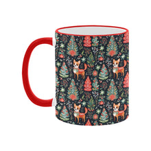 Load image into Gallery viewer, Red / Fawn and White Chihuahua Holiday Charm Christmas Coffee Mug-4
