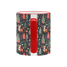 Load image into Gallery viewer, Red / Fawn and White Chihuahua Holiday Charm Christmas Coffee Mug-6