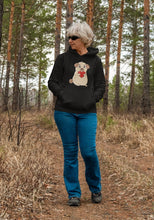 Load image into Gallery viewer, Red Heart Pug Women&#39;s Cotton Fleece Hoodie Sweatshirt - 4 Colors-Apparel-Apparel, Hoodie, Pug, Sweatshirt-10