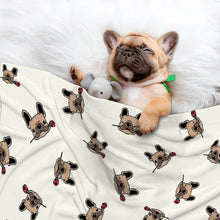 Load image into Gallery viewer, Red Rose Fawn Frenchies Blanket for Dog-Pet Furniture-13