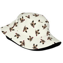 Load image into Gallery viewer, Red Rose Fawn Frenchies Bucket Hat-Hats &amp; Caps-11