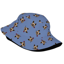 Load image into Gallery viewer, Red Rose Fawn Frenchies Bucket Hat-Hats &amp; Caps-13