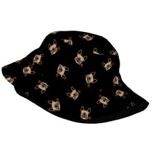 Load image into Gallery viewer, Red Rose Fawn Frenchies Bucket Hat-Hats &amp; Caps-17