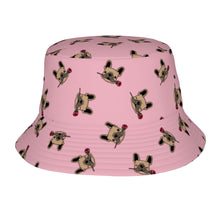 Load image into Gallery viewer, Red Rose Fawn Frenchies Bucket Hat-Hats &amp; Caps-Light Pink-One Size-2