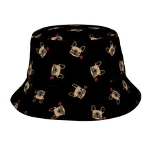 Load image into Gallery viewer, Red Rose Fawn Frenchies Bucket Hat-Hats &amp; Caps-Midnight Black-One Size-7