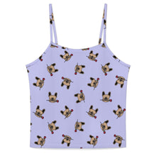 Load image into Gallery viewer, Red Rose Fawn Frenchies Women's Cami and Shorts Pajama Set-Apparel-Apparel,Dog Mom Gifts,French Bulldog,Pajamas-Light Lavender Purple-XS-5
