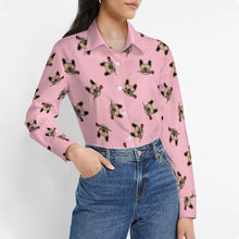 Load image into Gallery viewer, Red Rose Fawn Frenchies Women&#39;s Shirt-Apparel-Apparel,Dog Mom Gifts,French Bulldog,Shirt-11